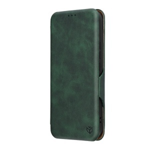 Husa pentru Xiaomi 15T Pro, SKYDDAR INNOVATION, Safe Wallet tip carte din Piele Ecologica, Suport Carduri, Inchidere Magnetica, set cu sticker, Verde - Img 4