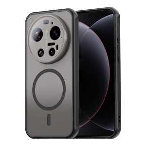 Husa pentru Xiaomi 17 Ultra Finisaje Premium, Antisoc, Magsafe, set cu sticker, HaloFrost MagSafe II, Negru