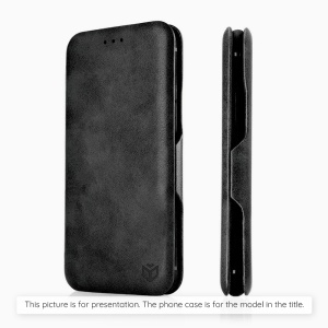 Husa pentru Xiaomi 17 Ultra tip carte din Piele Ecologica, Suport Carduri, Inchidere Magnetica, set cu sticker, Safe Wallet, Negru
