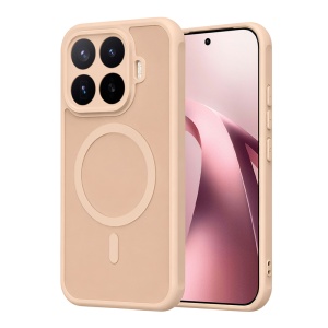 Husa pentru Xiaomi 17T Finisaje Premium, Antisoc, Magsafe, set cu sticker, HaloFrost MagSafe II, Auriu