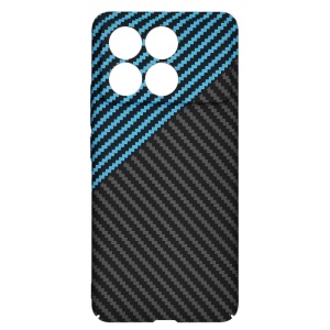 Husa pentru Xiaomi Poco F6 Pro, Finisaj Premium cu Textura de Carbon, Design Elegant, SKDR CarbonFlex - Bleu - Img 4