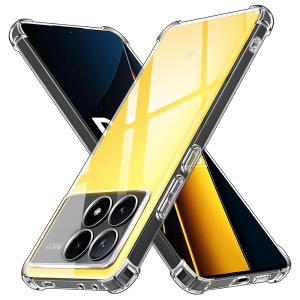 Husa pentru Xiaomi Poco X6 Pro , SKYDDAR INNOVATION, Shockproof Clear din Silicon Slim, Transparenta, set cu sticker