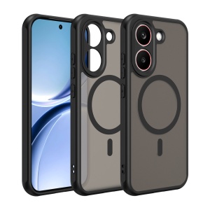 Husa pentru Xiaomi Poco X8 Pro Finisaje Premium, Antisoc, Magsafe, set cu sticker, HaloFrost MagSafe II, Negru