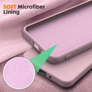 Husa pentru Xiaomi Redmi 13C 5G / Poco M6 din Silicon Catifelat, Protectie Premium, Skyddar SoftElegance - Roz - Img 2