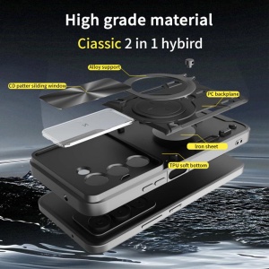Husa pentru Xiaomi Redmi 15 5G / Redmi 15 4G, SKYDDAR INNOVATION, CamGuard Pro, Inel Magnetic, Protectie Camera, set cu sticker, Roz auriu - Img 6