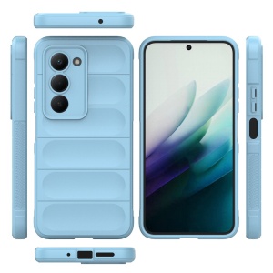 Husa pentru Xiaomi Redmi 15 5G / Redmi 15 4G, SKYDDAR INNOVATION, Magic Shield, din Silicon Mat, set cu sticker, Bleu - Img 2