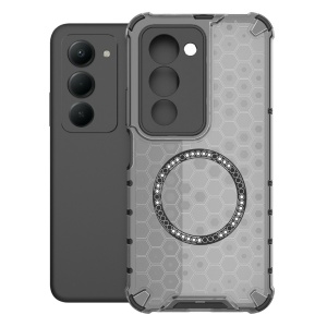 Husa pentru Xiaomi Redmi 15 5G / Redmi 15 4G, SKYDDAR INNOVATION, HoneyComb Shield MagSafe, Antisoc, set cu sticker, Negru - Img 2