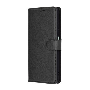 Husa pentru Xiaomi Redmi 15C 4G, SKYDDAR INNOVATION, Leather Folio tip Carte, cu Portofel Interior, Finisaje Premium, set cu sticker, Negru - Img 4