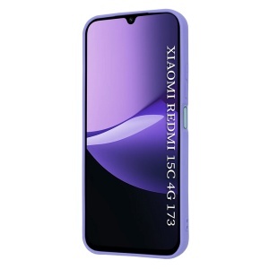 Husa pentru Xiaomi Redmi 15C 5G, SKYDDAR INNOVATION, din Silicon Catifelat, SoftElegance, set cu sticker, Violet - Img 2
