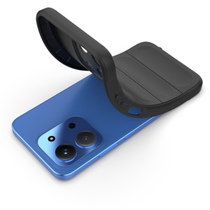 Husa pentru Xiaomi Redmi 15C 5G, SKYDDAR INNOVATION, Magic Shield, din Silicon Mat, set cu sticker, Negru - Img 4