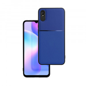 Husa pentru Xiaomi Redmi 9A din silicon, anti soc, flexibila, set cu sticker, Noble, Albastru