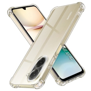 Husa pentru Xiaomi Redmi A5 4G, SKYDDAR INNOVATION, Shockproof Clear Silicone, Slim Silicon, Transparenta, set cu sticker