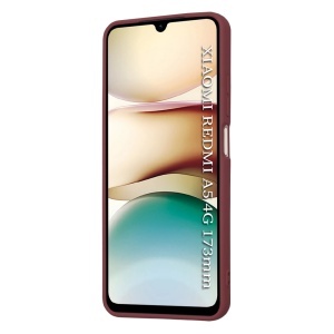 Husa pentru Xiaomi Redmi A5 4G (Standard), SKYDDAR INNOVATION, din Silicon Catifelat, SoftElegance, set cu sticker, Bordo - Img 4