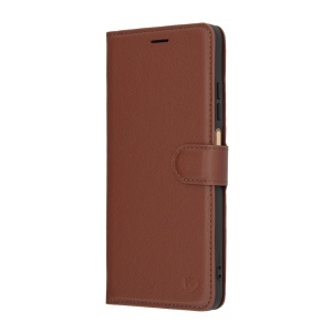 Husa pentru Xiaomi Redmi A5 4G (Standard), SKYDDAR INNOVATION, Leather Folio tip Carte, cu Portofel Interior, Finisaje Premium, set cu sticker, Maro - Img 5