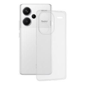 Husa pentru Xiaomi Redmi Note 13 Pro+ 5G, SKYDDAR INNOVATION, ClearGuard, din silicon transparent, set cu sticker, Transparenta