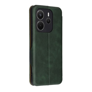 Husa pentru Xiaomi Redmi Note 14 4G (163.25 x 76.55 x 8.16mm), SKYDDAR INNOVATION, Pocket Safe, tip carte din Piele Ecologica, Suport Carduri, Inchidere Magnetica, set cu sticker, Verde - Img 6