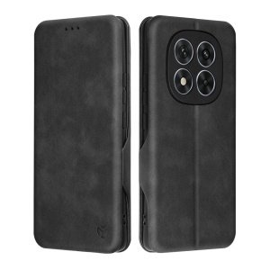 Husa pentru Xiaomi Redmi Note 14 Pro 5G / Poco X7, SKYDDAR INNOVATION, Safe Wallet tip carte din Piele Ecologica, Suport Carduri, Inchidere Magnetica, Negru, set cu sticker  - Img 1