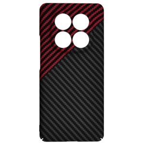 Husa pentru Xiaomi Redmi Note 14 Pro+ 5G, SKYDDAR INNOVATION, Carbonite FiberShell, Rosu inchis, set cu sticker - Img 4