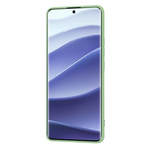 Husa pentru Xiaomi Redmi Note 14 Pro / Poco X7 din Silicon Catifelat, Protectie Premium, Skyddar SoftElegance - Verde deschis - Img 4