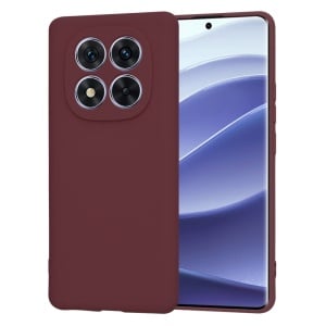 Husa pentru Xiaomi Redmi Note 14 Pro / Poco X7 din Silicon Catifelat, Protectie Premium, Skyddar SoftElegance - Bordo - Img 8