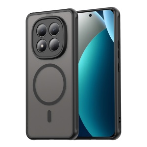 Husa pentru Xiaomi Redmi Note 15 Pro 4G, SKYDDAR INNOVATION, HaloFrost MagSafe II, Antisoc, set cu sticker, Negru