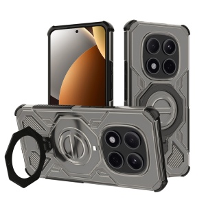 Husa pentru Xiaomi Redmi Note 15 Pro+ 5G / Poco M8 Pro 5G, Antisoc, SKYDDAR INOVATION, Carbon Shield PRO, Magsafe, set cu sticker, Fumuriu