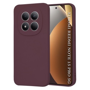 Husa pentru Xiaomi Redmi Note 15 Pro 5G, SKYDDAR INNOVATION, din Silicon Catifelat, SoftElegance, set cu sticker, Bordo