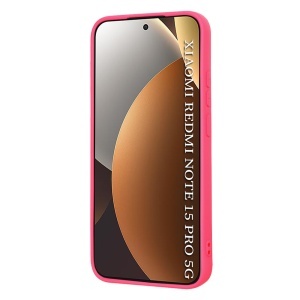 Husa pentru Xiaomi Redmi Note 15 Pro 5G, SKYDDAR INNOVATION, din Silicon Catifelat, SoftElegance, set cu sticker, Fucsia - Img 2