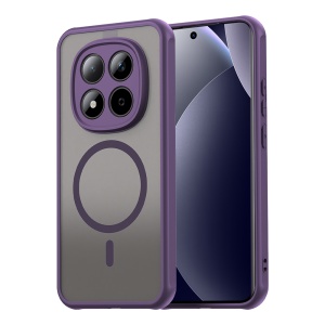 Husa pentru Xiaomi Redmi Note 15 Pro 5G, SKYDDAR INNOVATION, HaloFrost MagSafe II, Antisoc, set cu sticker, Mov