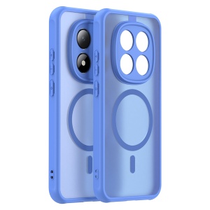 Husa pentru Xiaomi Redmi Note 15 Pro 5G, SKYDDAR INNOVATION, HaloFrost MagSafe II, Antisoc, set cu sticker, Albastru - Img 2