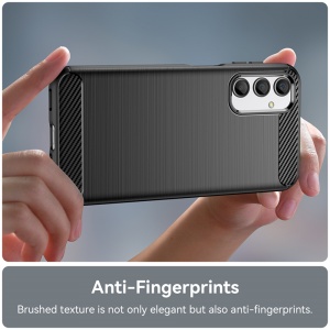 Husa Samsung Galaxy A15 5G Carbon Silicon Skyddar, Anti-Amprente - Negru - Img 4
