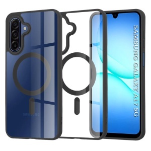 Husa Samsung Galaxy A17 5G din silicon, set cu sticker, MagSafe Pro, Negru