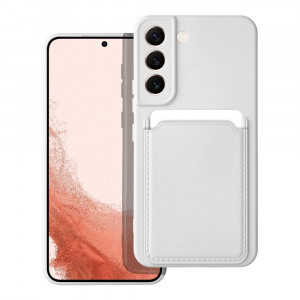 Husa Samsung Galaxy A53 din silicon Suport Card, set cu sticker, Cards Case, Alb