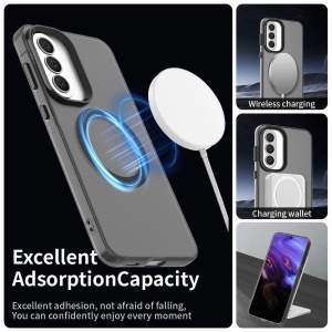 Husa Samsung Galaxy A57 5G, Magsafe, set cu sticker, CandyCase, Negru - Img 5