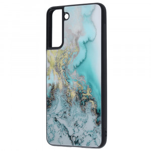 Husa Samsung Galaxy S21 Plus cu sticla securizata, Techsuit Glaze - Blue Ocean - Img 4