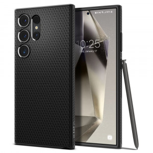 Husa Samsung Galaxy S24 Ultra flexibila, Spigen Liquid Air - Negru