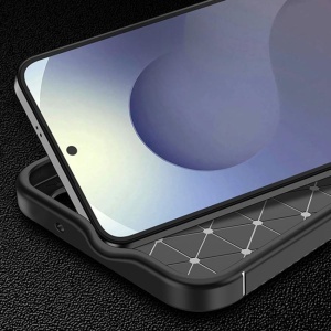 Husa Samsung Galaxy S25 FE, Antisoc, set cu sticker, CarbonFiber, Negru - Img 4