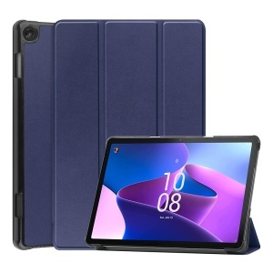 Husa tableta pentru Lenovo Tab M10 3rd Gen (TB328FU/TB328XU), SKYDDAR INNOVATION, cu suport Multi-Unghi si functie Sleep/Wake, FoldPro, Albastru, set cu sticker