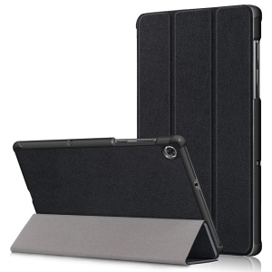 Husa tableta pentru Lenovo Tab M10 Plus TB-X606F, SKYDDAR INNOVATION, cu suport Multi-Unghi si functie Sleep/Wake, FoldPro, Negru, set cu sticker
