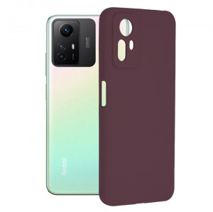 Husa Xiaomi Redmi Note 12S din silicon moale, Techsuit Soft Edge - Mov - Img 1