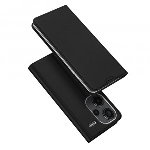Husa Xiaomi Redmi Note 13 Pro+ 5G tip carte magnetica, Skin Pro Dux Ducis - Negru