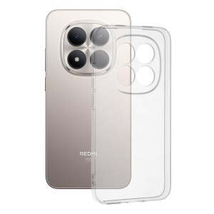 Husa Xiaomi Redmi Note 15 Pro 5G din silicon transparent, set cu sticker, ClearGuard, Transparenta