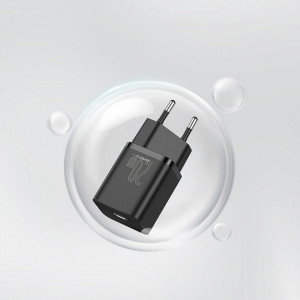 Incarcator priza Super Si cu cablu Type-C la Lightning, PD, 20W, Baseus (TZCCSUP-B01) - Negru - Img 6