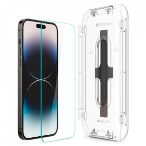 [Pachet 2x] Folie iPhone 14 Pro Max GLAS.TR Ez-Fit 9H - Clear - Img 2
