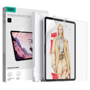 [Pachet 2x] Folie pentru iPad Air 13 (2024 / 2025) cu textura de Hartie, ESR Paper-Feel Magnetic, Mata