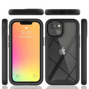 [Pachet 360°] Husa + Folie iPhone 13 mini, Techsuit Defense - Negru - Img 7