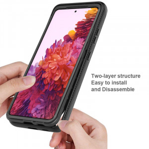 [Pachet 360°] Husa + Folie Samsung Galaxy S23 Plus, Techsuit Defense - Negru - Img 2