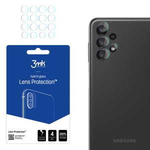 [Pachet 4x] Folie camera pentru Samsung Galaxy A13 4G, 3mk Lens Protection, Transparenta