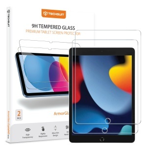 [Pachet x2] Folie pentru Folie pentru iPad 10.2 (2019/2020/2021), SKYDDAR INNOVATION, ArmorGlass CrystalHD, Ultra HD, set cu sticker, Transparent