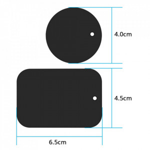 Placa Metalica Mata Autoadeziva Pentru Suporturi Magnetice [Pachet 2x], Techsuit - Negru - Img 6